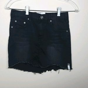 ONE TEASPOON Girl's black denim Skirt,size 10-12